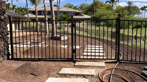 Resort community gate by Nolan Nobriga Fencing