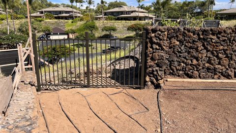 Resort community gate by Nolan Nobriga Fencing